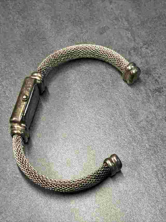Vintage Women's Alto Cuff Bracelet Watch Japanese Movement ALT112 Gold Mesh