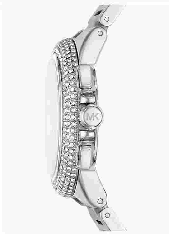 Michael Kors Oversized Camille Pavé Silver-Tone Ladies Watch MK6993