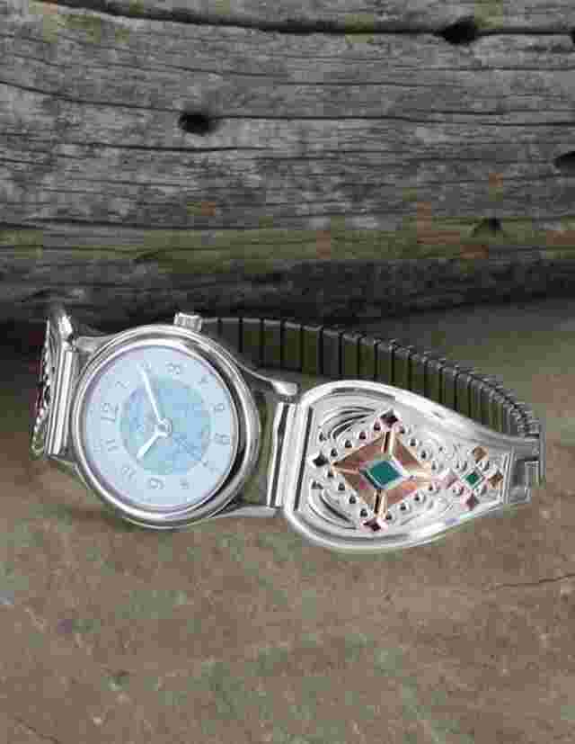 Montana Silversmiths Watch Women Two Tone Southwestern Beats WCH3713TQ