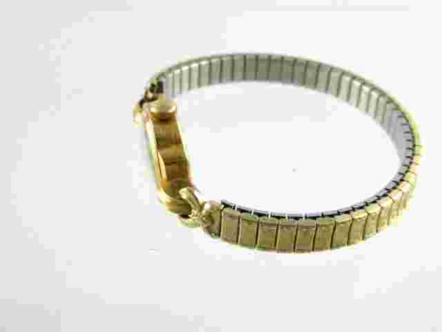 Vintage Octo 18k Gold Case Ladies Wristwatch Speidel Bracelet Band AS IS 19g