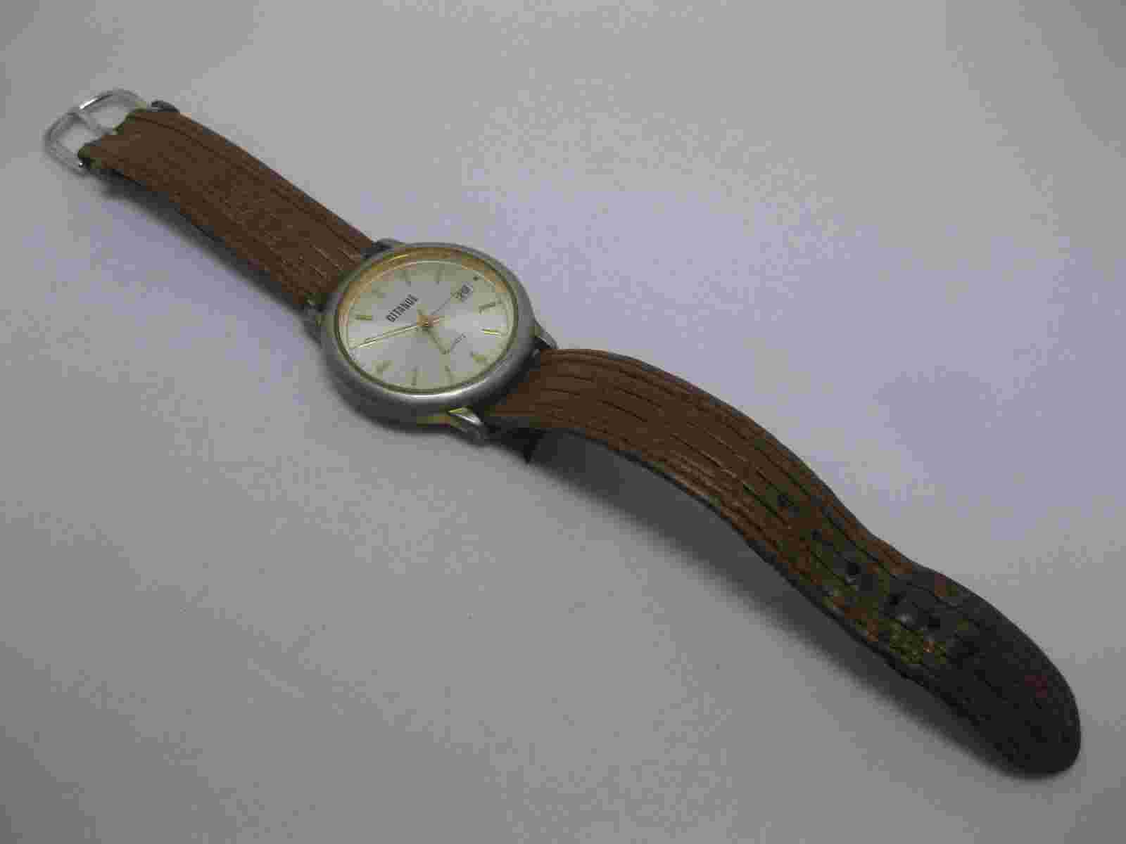 Gitano Ladies Watch Brown Leather Band Quartz Swiss Fresh Battery