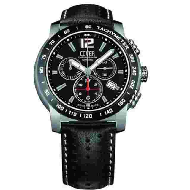 Cover Men's Watch Chronograph Swiss Made Co126.BI1LBK NEW
