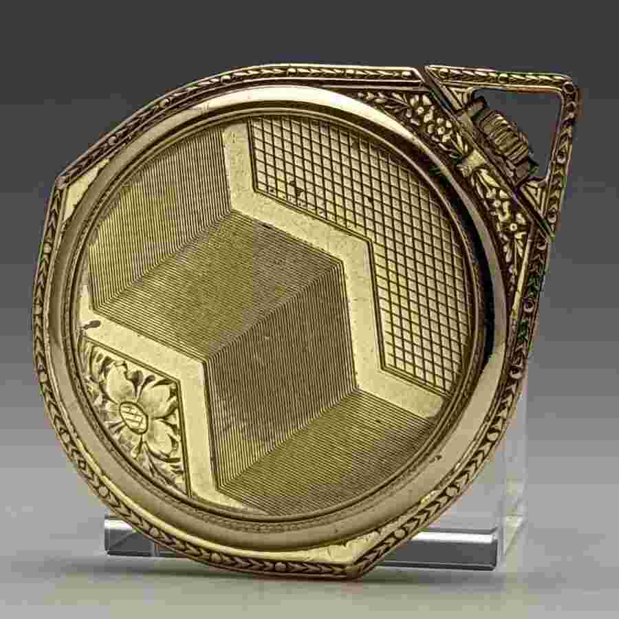 HELVETIA antique pocket watch mechanical retro vintage GP Swiss made open face