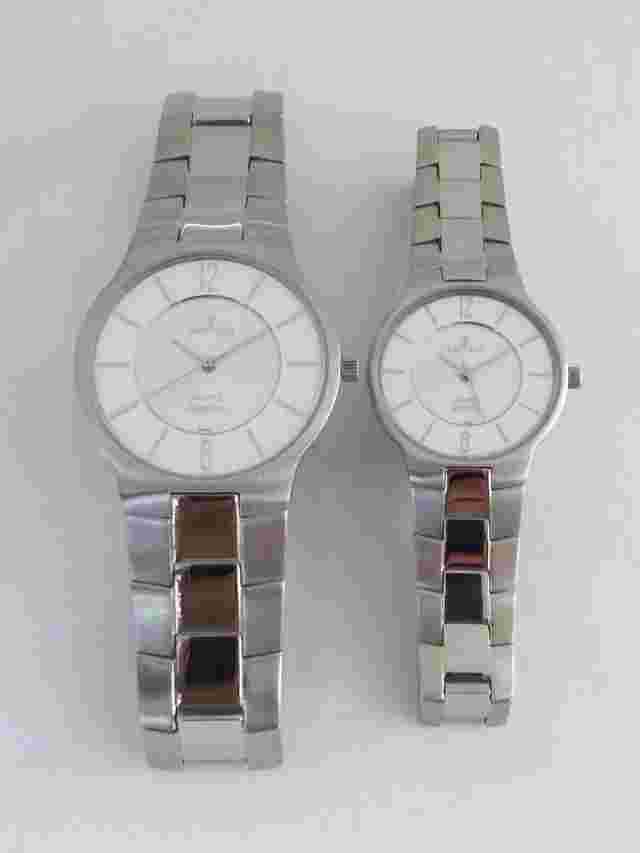 Sartego Seville Quartz Sapphire stainless steel COUPLE watch PAIR SVQ115 SVQ565