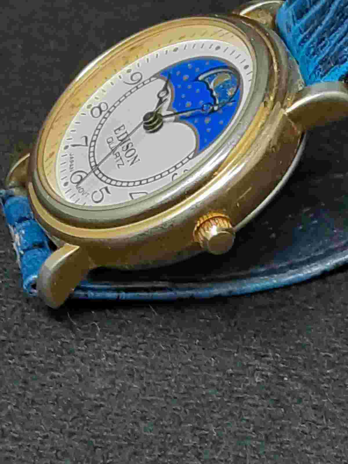 Edison Quartz Moonphase Watch