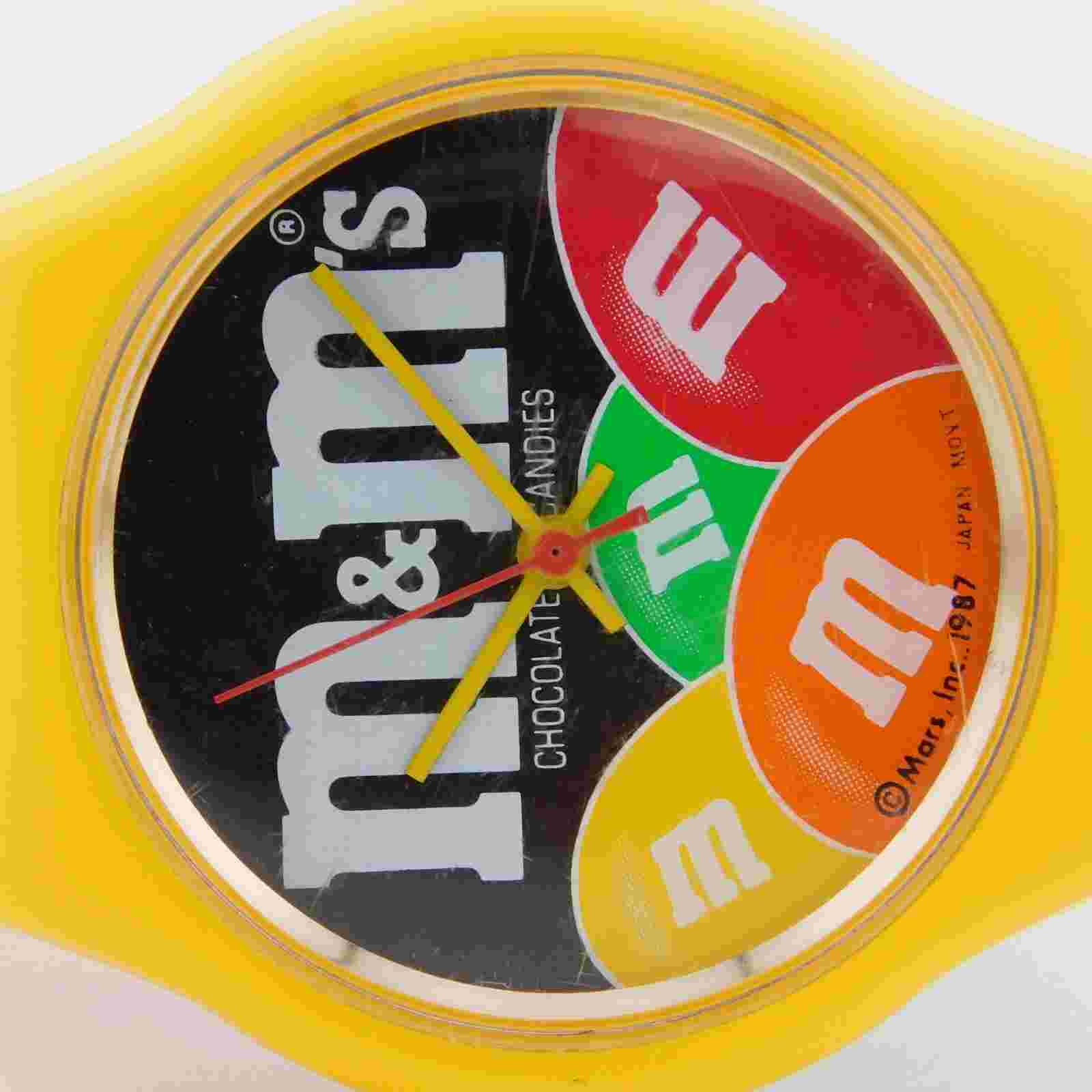 M&M's Mars Plastic Case Multicolored Quartz Analog Unisex Watch New Battery