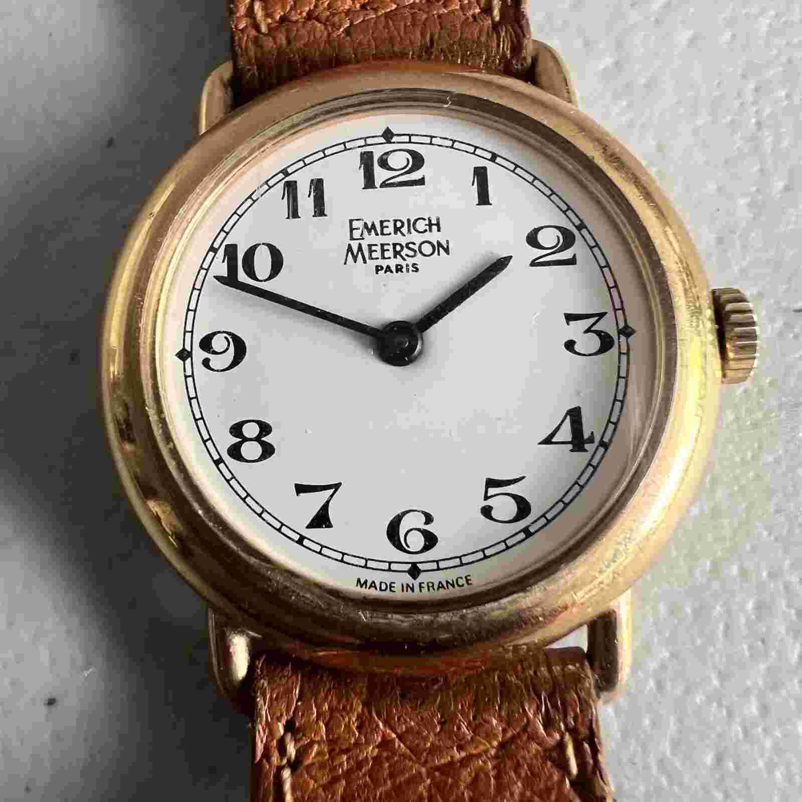 Vintage Emerich Meerson Paris Watch Womens Wristwatch Made in France