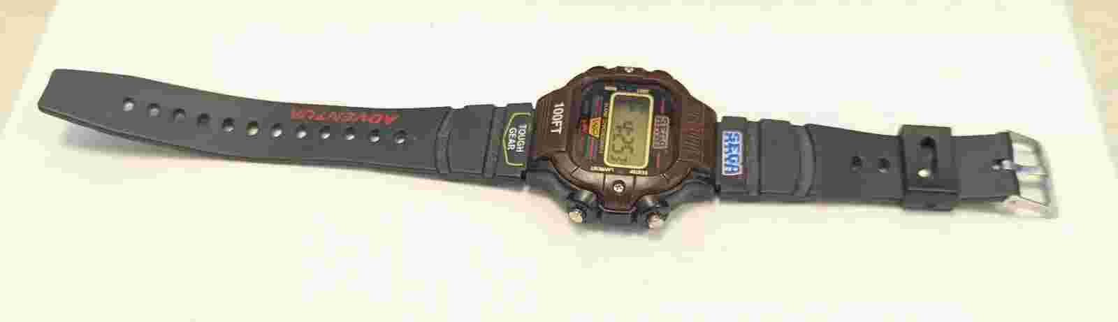 WORKING Vintage Sega Digital Men's Sports Watch  Rare 100 Ft WR