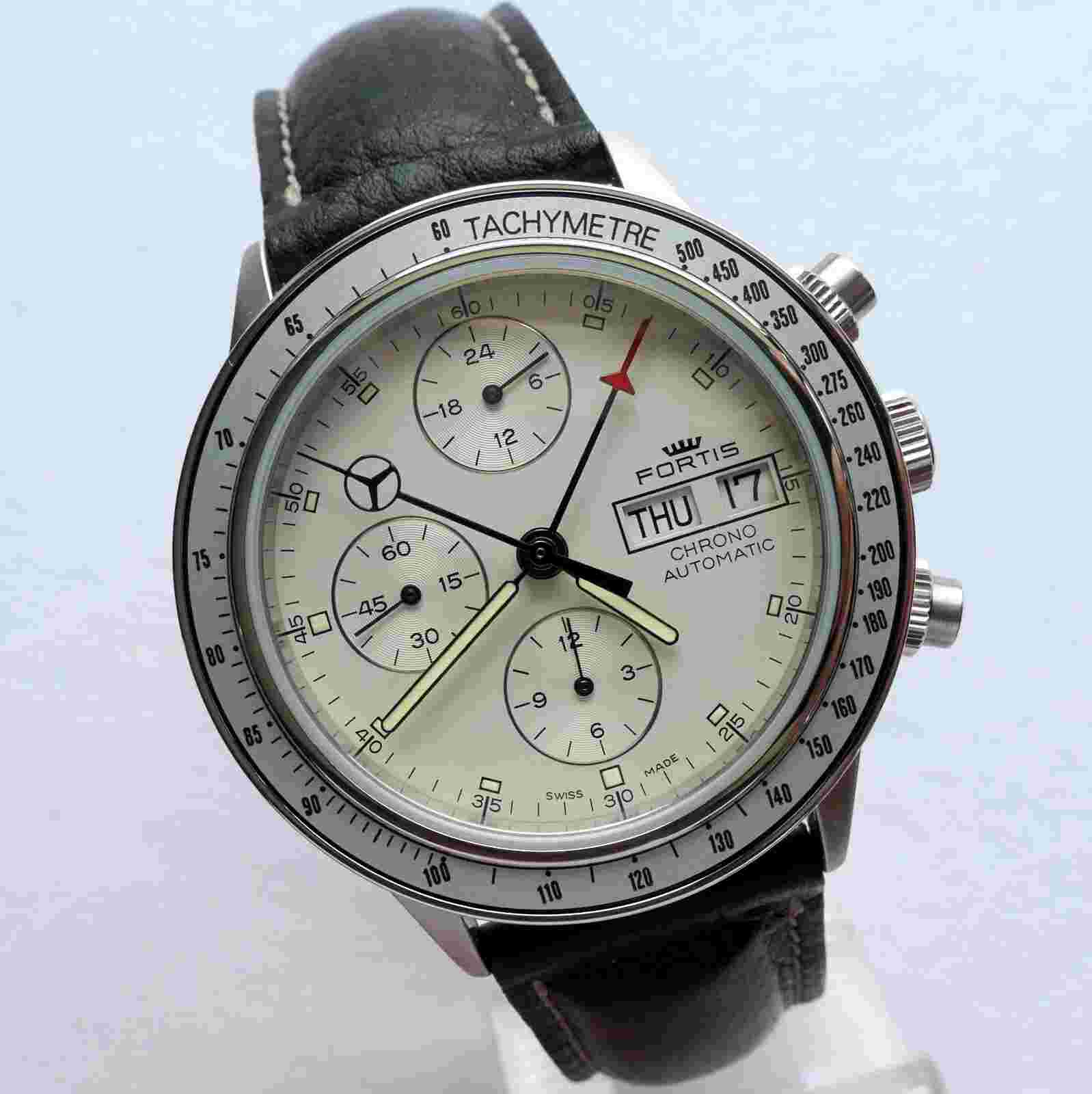 Mercedes Benz Fortis Car Accessory Military Lemania 5100 Swiss Chronograph Watch