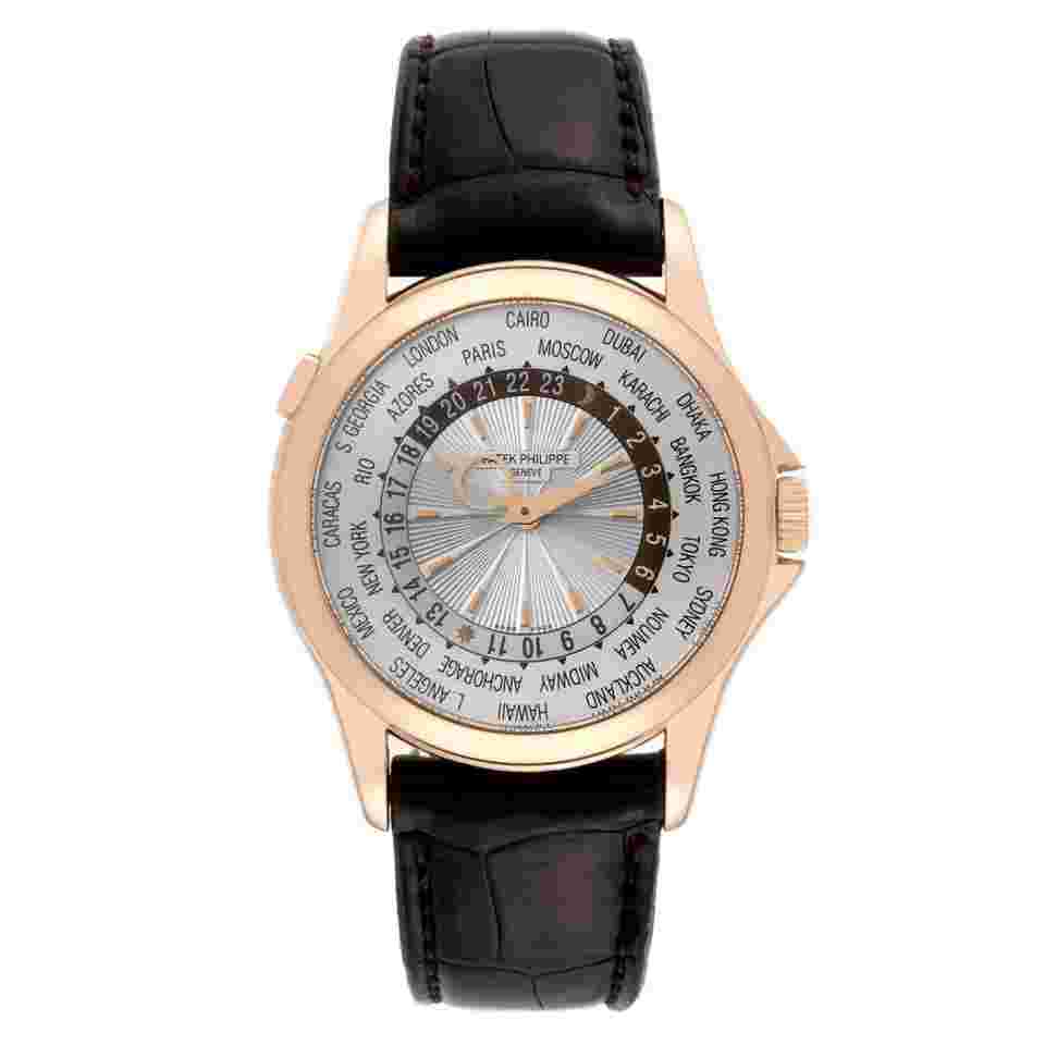 Patek Philippe World Time Complications Rose Gold Mens Watch 5130