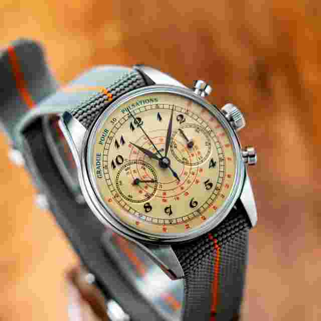 PROXIMA Men Chronograph Watch 39mm Manual Winding Mechanical ST1902 Pulsations