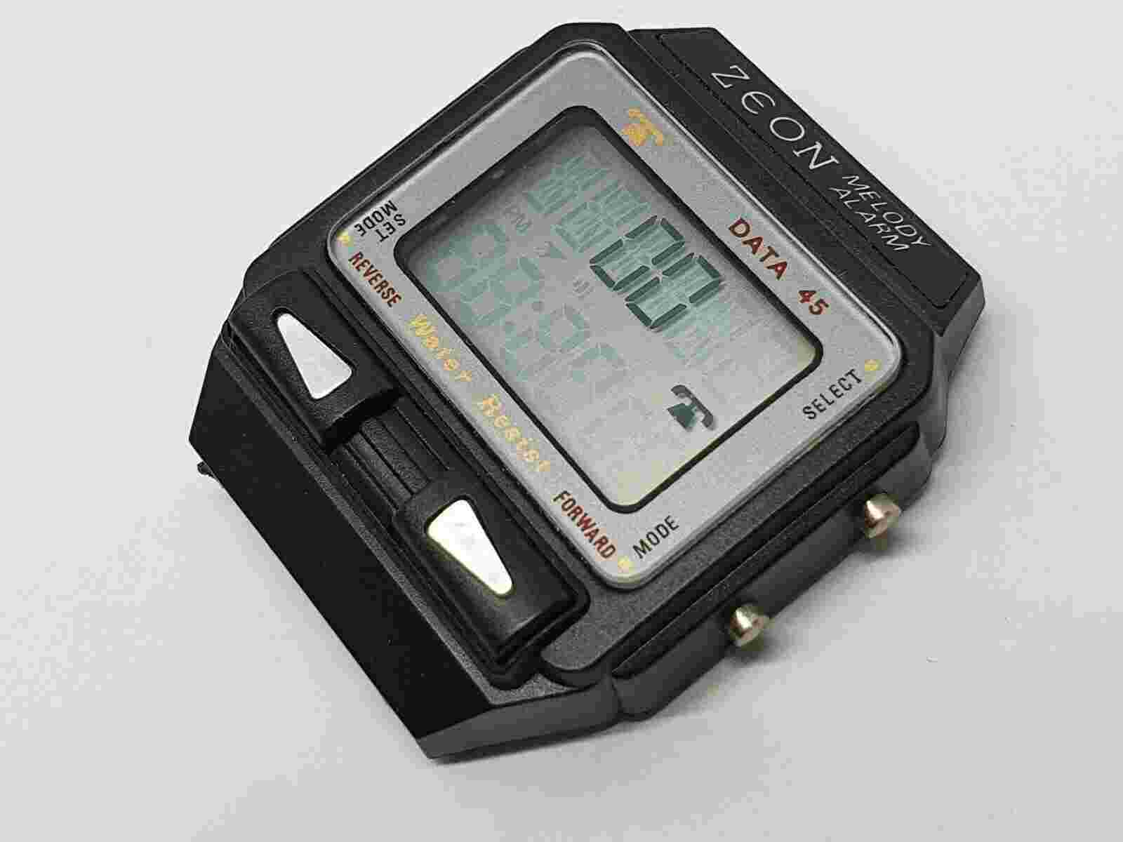 Vintage Digital watch Zeon Melody Alarm Data 45