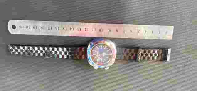 Rare Bleu Skin Diver Vintage Mortima Superdatomatic Pepsi Bezel Compressor Diver