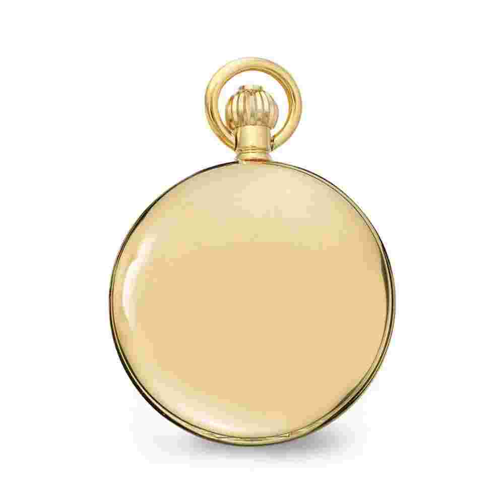Charles Hubert Gold-Finish Double Cover Open Window Pocket Watch
