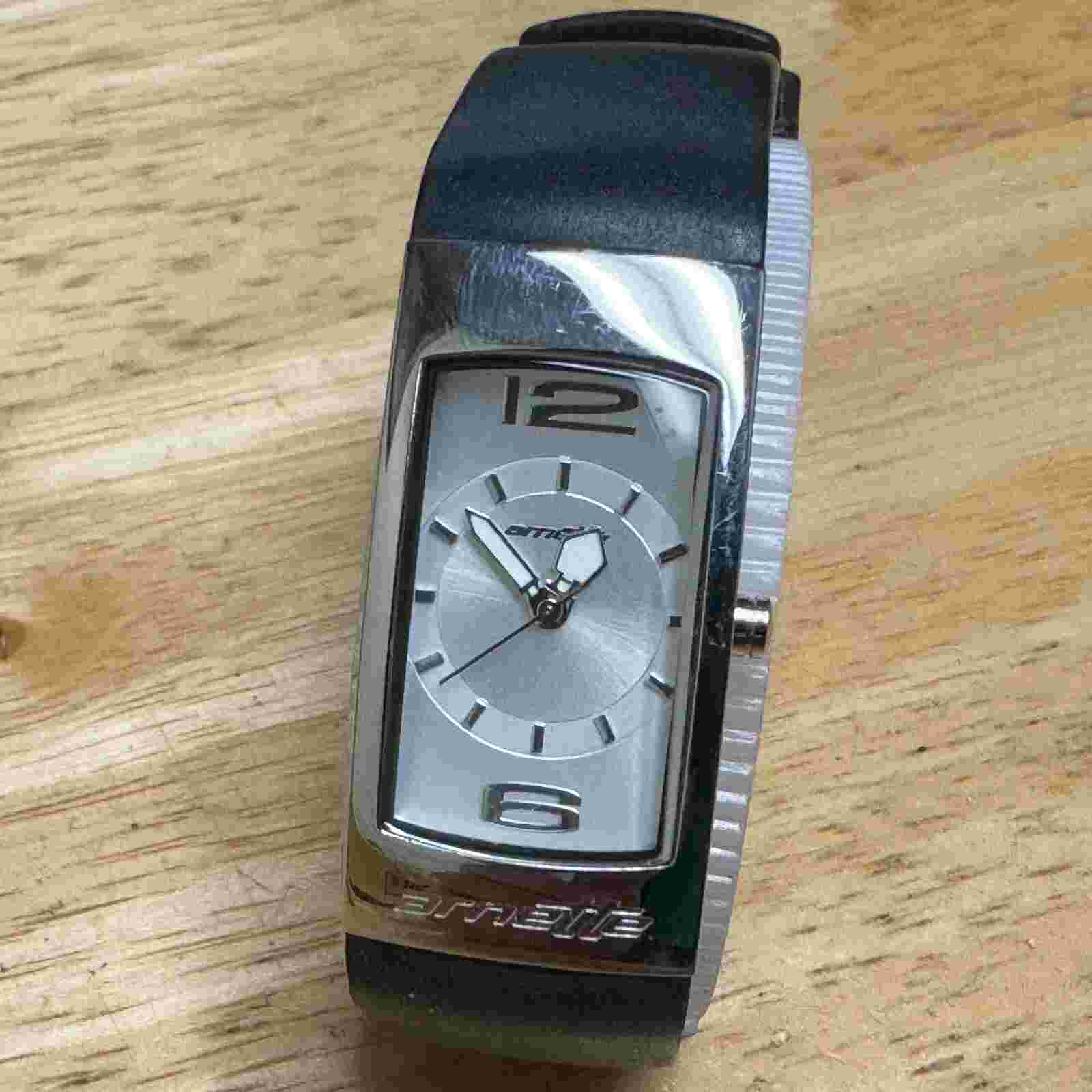 Arnette Quartz Watch Women Silver Rectangle 50m Steel Japan Analog New Battery