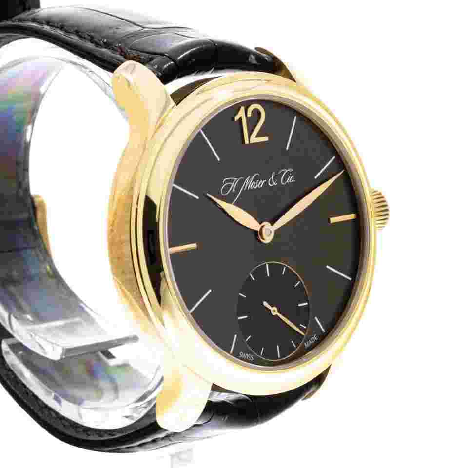 H. Moser Watch & Cie Endeavour 38.8mm Yellow Gold Brown
