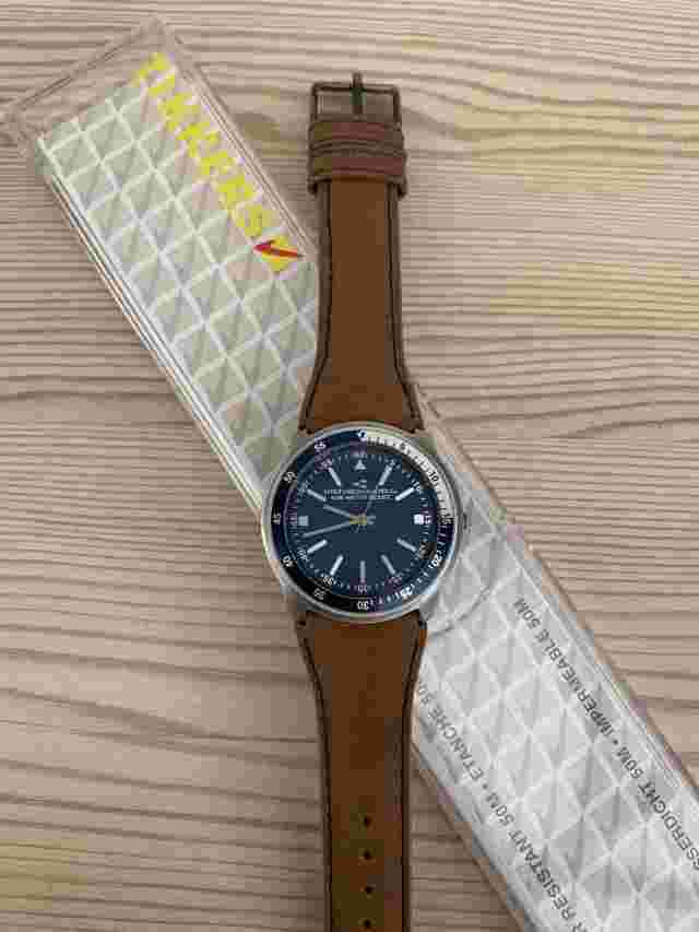 Brown & Navy 50M Water Resistant Watch Wristwatch Tikkers New