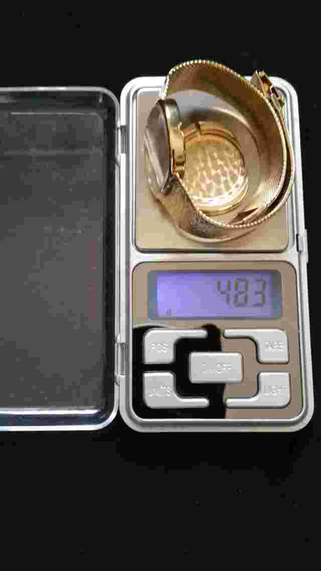 9ct 9kt gold Bueche Girod dress watch