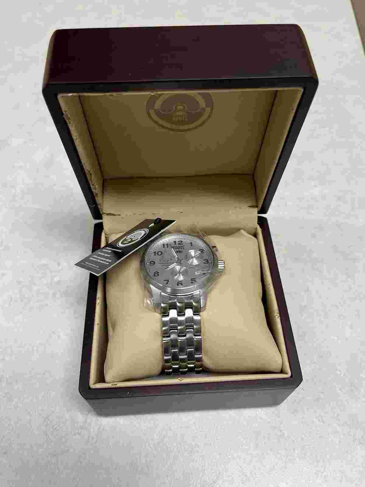 Ultra Rare Roots Mens Silver Eco Automatic  Watch BRAND NEW with Tags