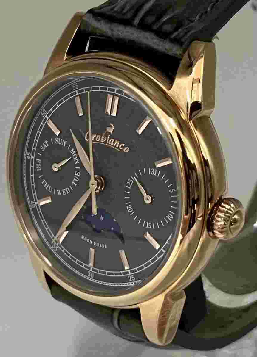 Orobianco TIMEORA Moon Phase OR0075 Men’s Watch Quartz Leather belt