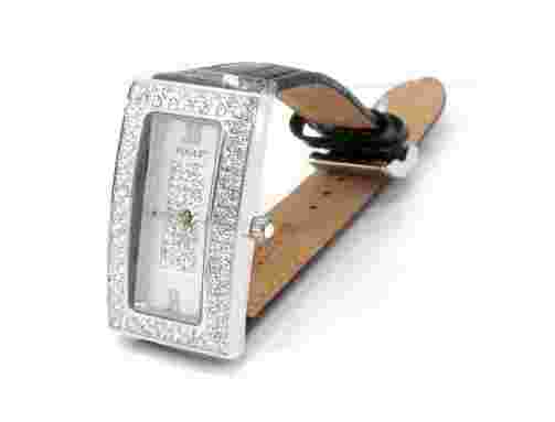 Vogue Ladies Black Watch Crystal Accessory New and Authentic