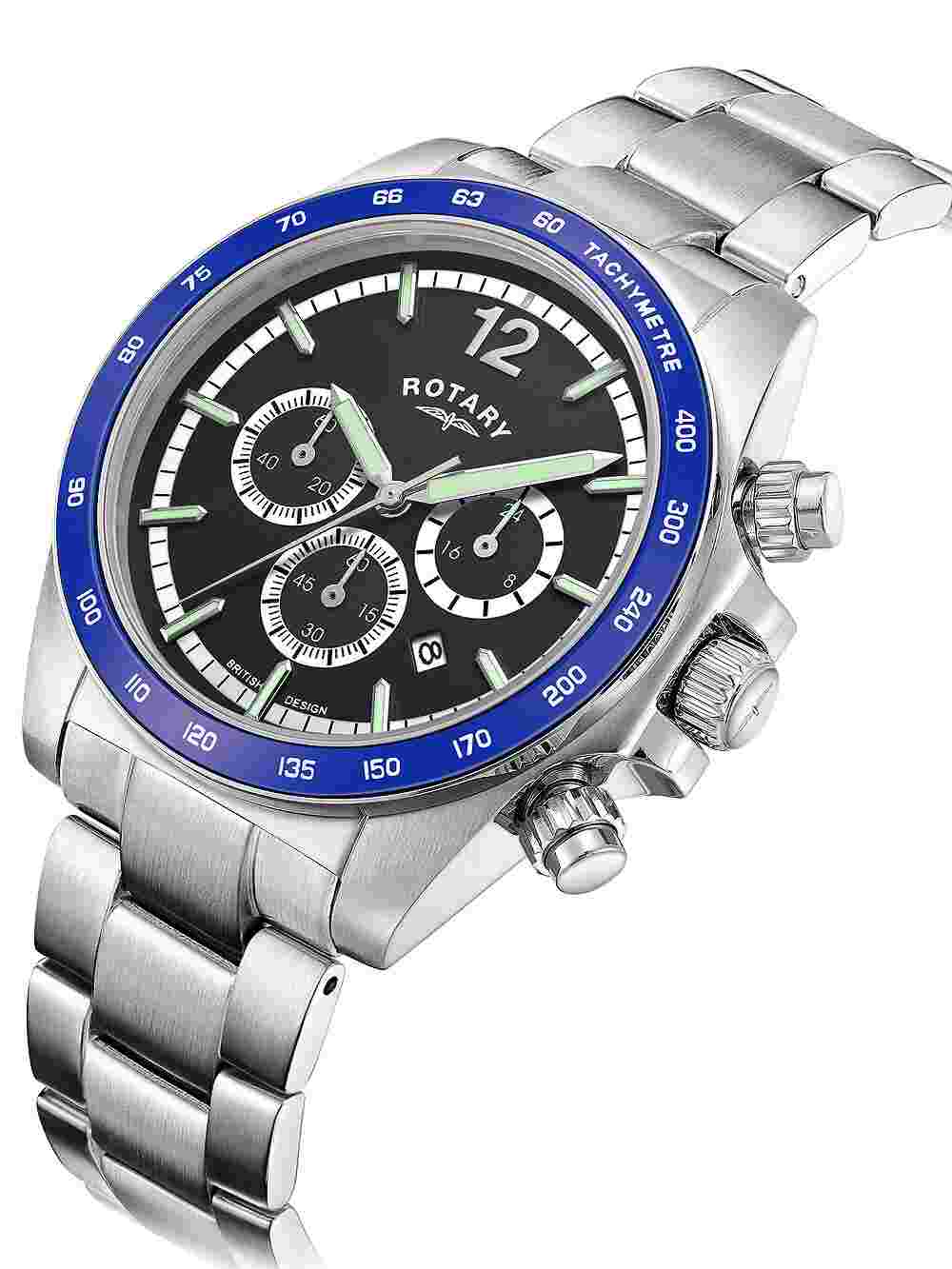 Rotary GB05440/72 Henley Chronograph Mens Watch 41mm 10ATM