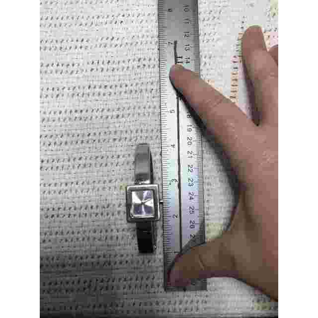Cache Quartz Womens Wrist Watch Silver Tone Bangle Band New Battery Works