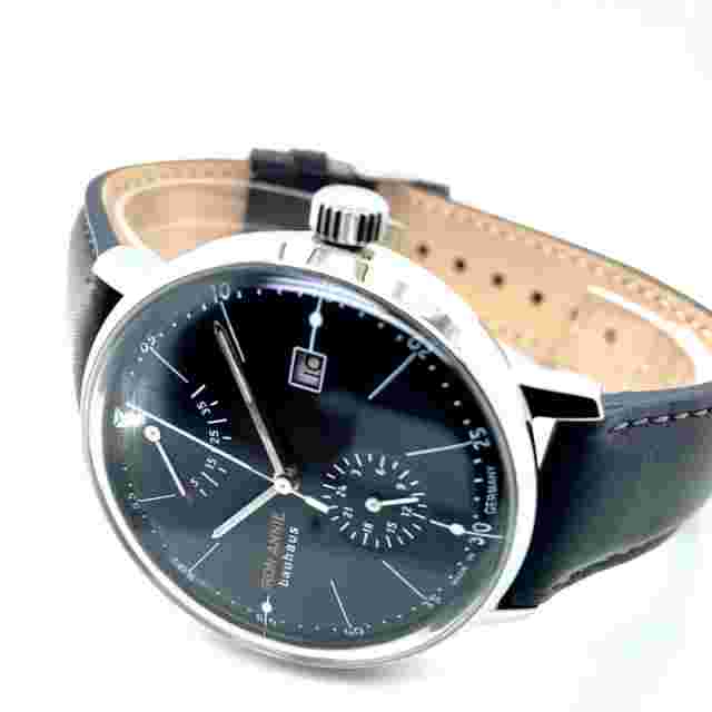 Iron Annie Bauhaus Automatic Gear Reserve 5060-2 Black Wrist Watch Kal 9132