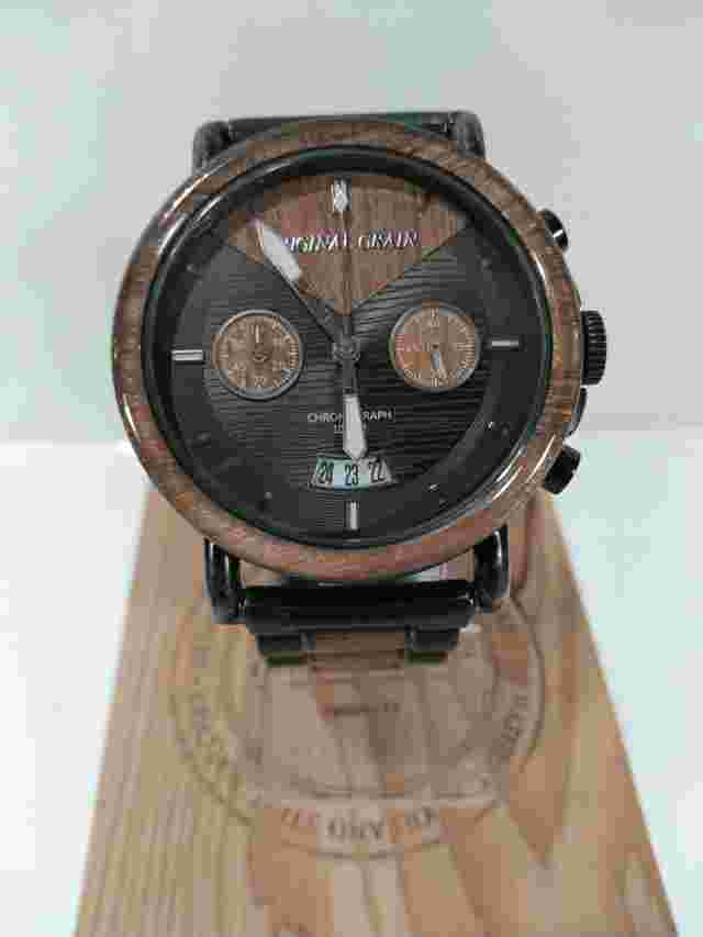 Original Grain Alterra Chronograph 44mm Koa Stone Washed Watch ogchsw1 $430...