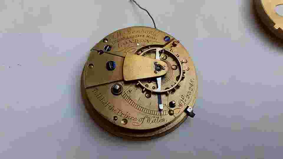 1871 J.W. BENSON London Antique Silver Ludgate Hill Fusee Pocket Watch  4 repair