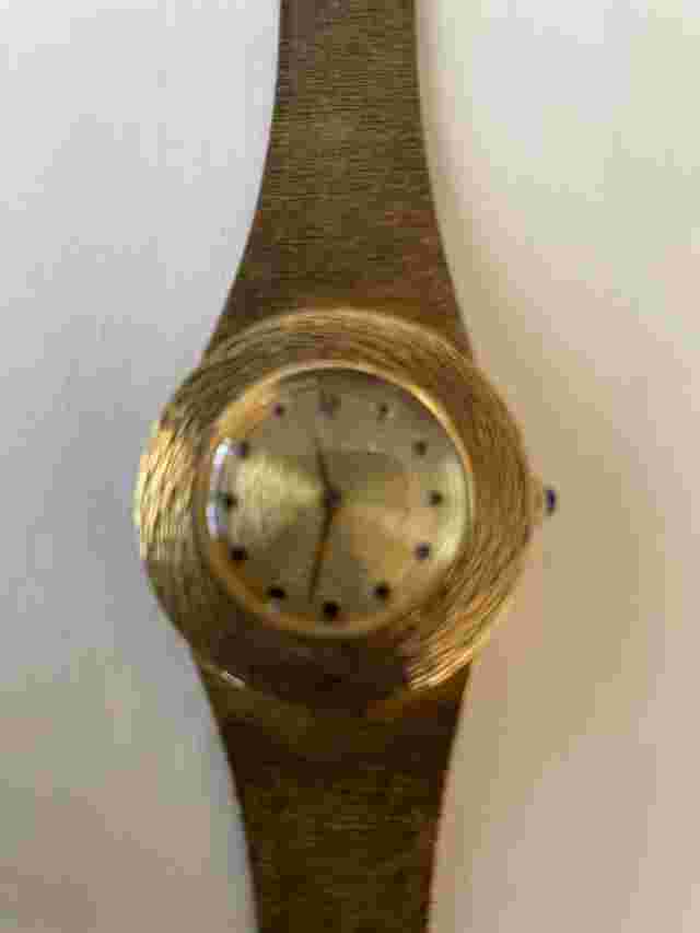 Lucien Piccard Art Deco Style 1950s Watch 14k Gold For Man or Woman   Make Offer