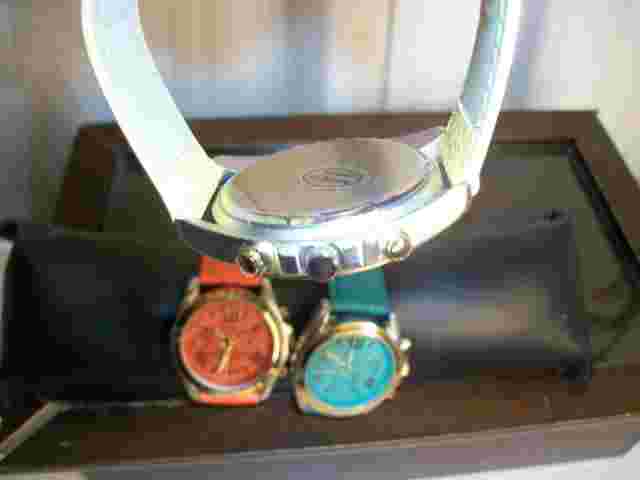 3 Geneva Platinum Watches Gold Tone, Leather Band, Womens, Tested, NEW