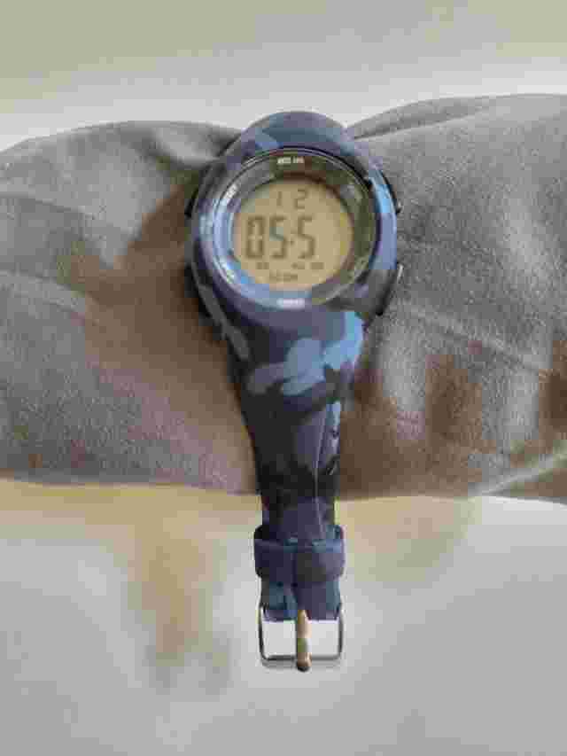 Pasnew Kids (4-8 yrs) Digital Watch Old Blue Camo Water Resistant