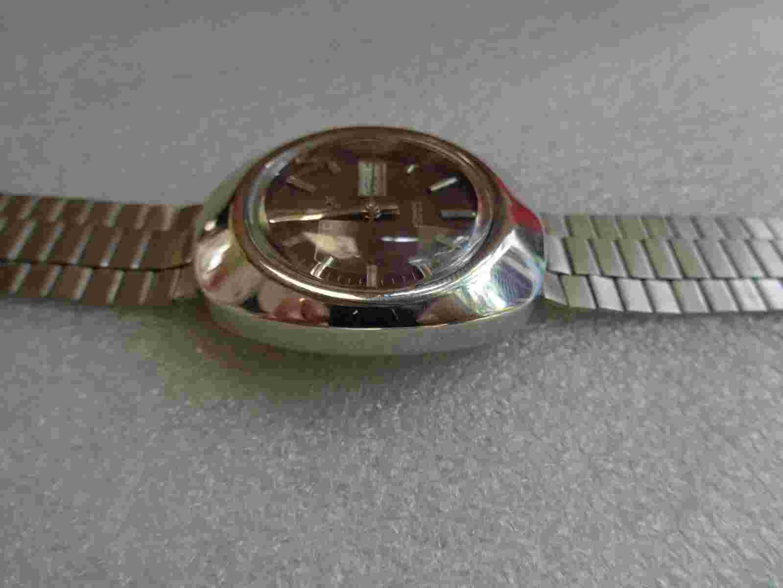 RARE VINTAGE SS Omax Men's Automatic Watch - Brown Dial - Collectible