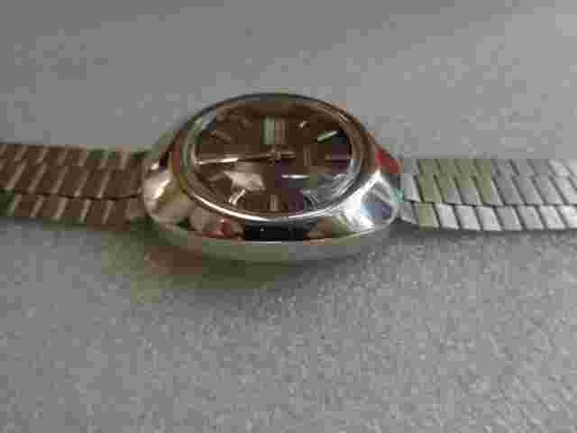 RARE VINTAGE SS Omax Men's Automatic Watch - Brown Dial - Collectible