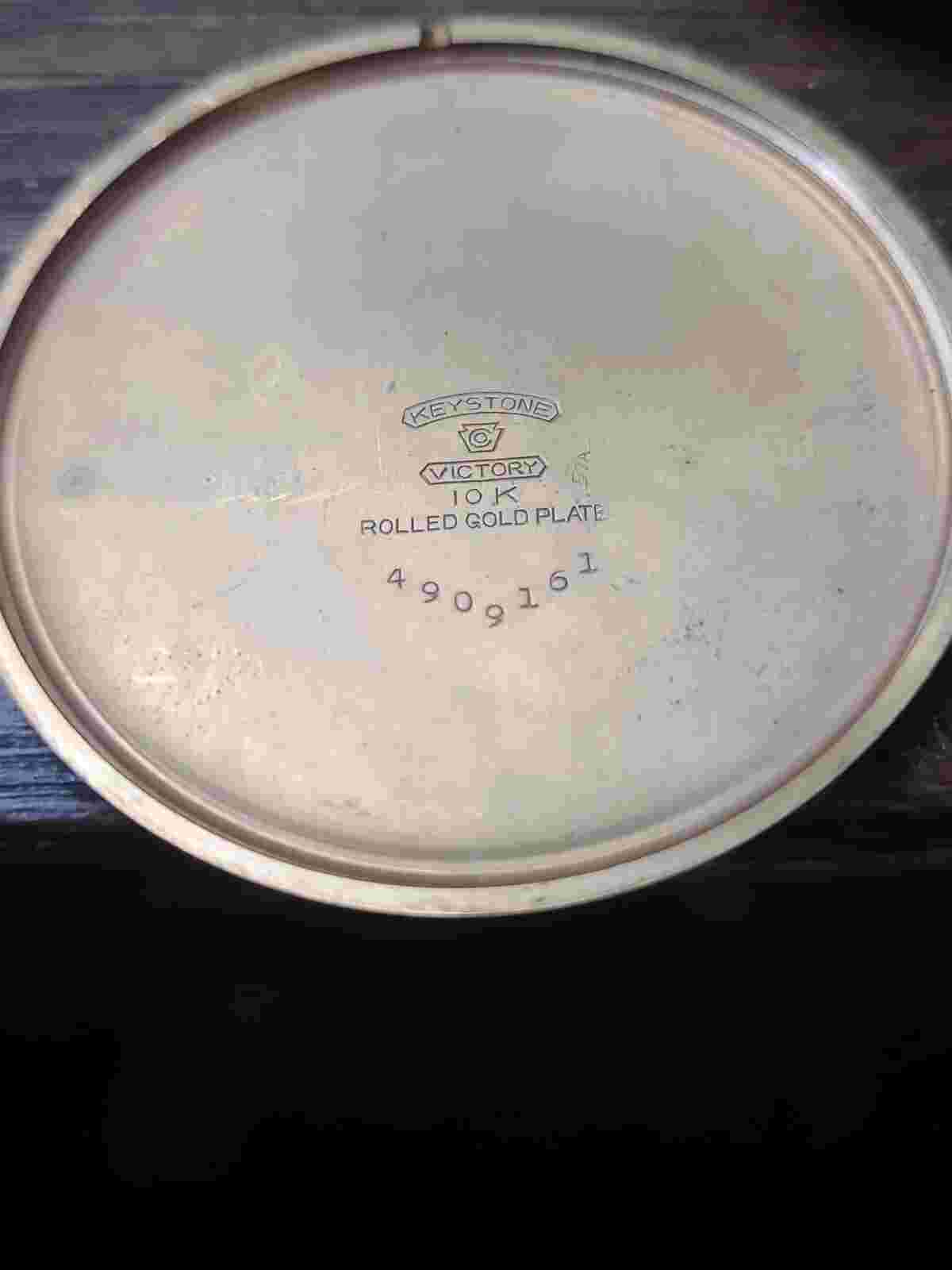 Banner rolled gold pocket watch