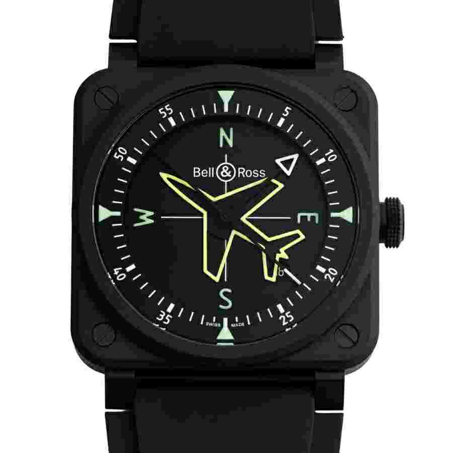 Bell & Ross BR03 Gyro Compass BR03A-CPS-CE/SRB Limited to 999 Men's Watch G0216