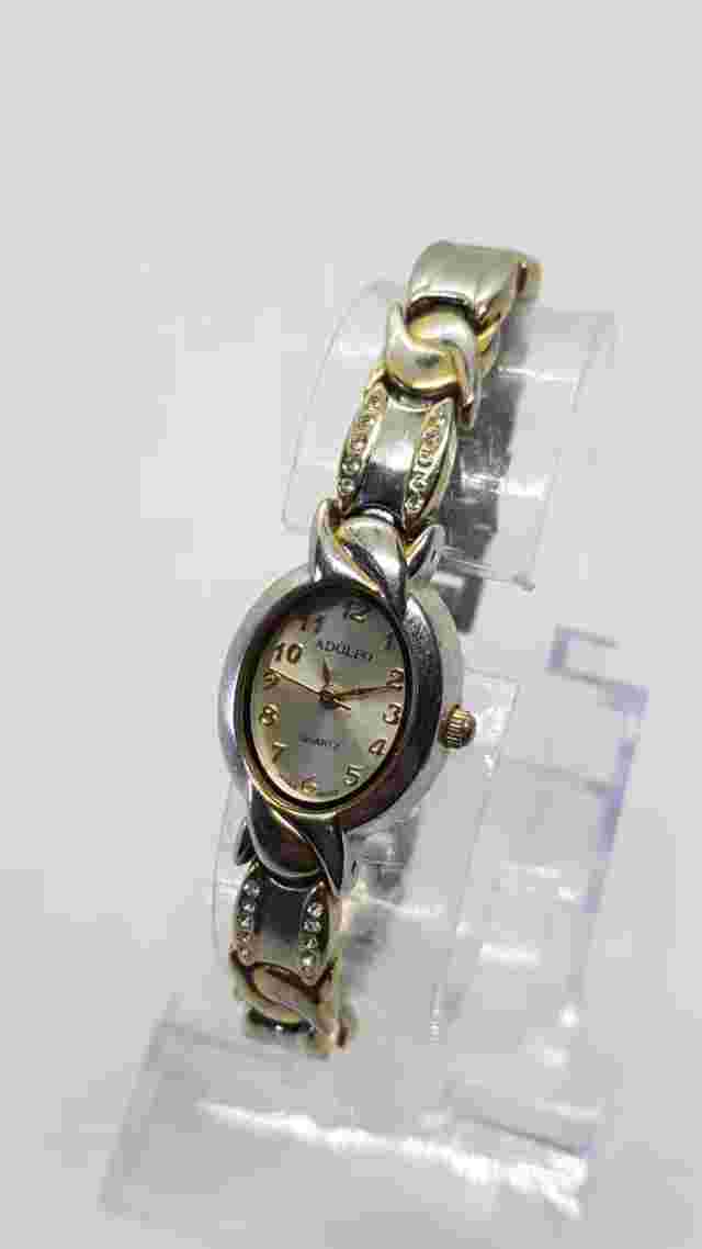 Adolfo Two Tone Gold & Silver Two Tone Watch for Women, Vintage Ladies Watches