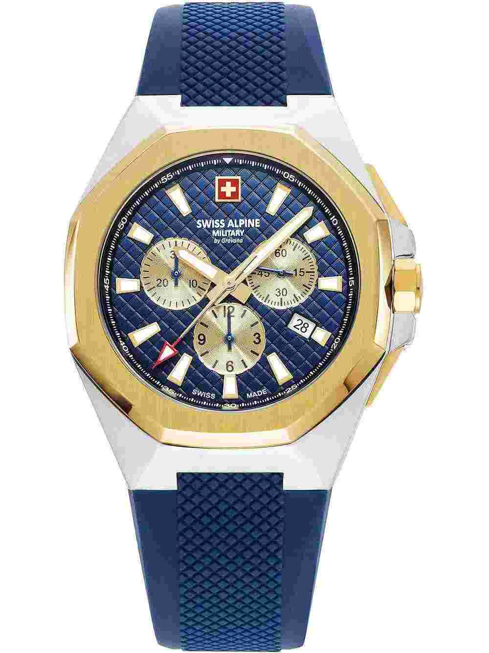 Swiss Alpine Military 7005.9845 Typhoon Chronograph Mens Watch 42mm 10ATM