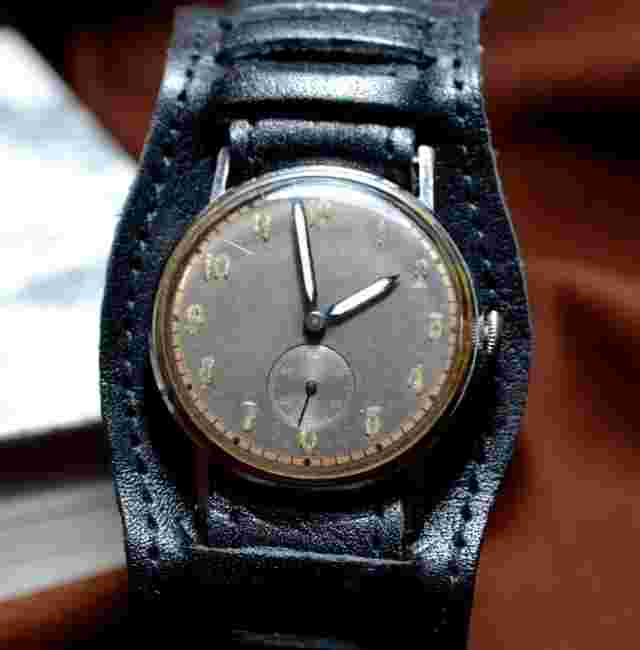 Swiss Watch CORTEBERT Cal. 665 Vintage Military Men's Wristwatch 1940s WWII
