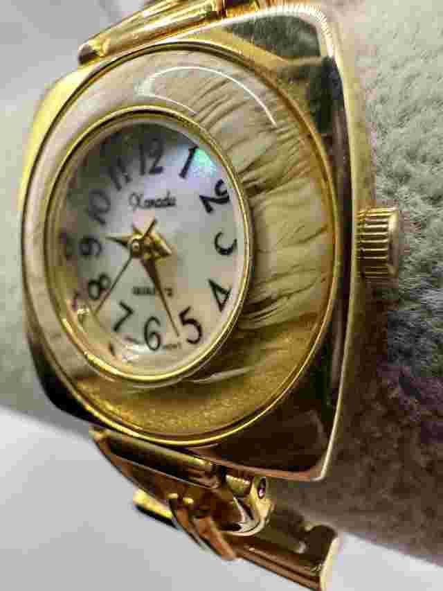 Xanadu Womens Watch New Battery 24MM Gold Tone 7.25" U