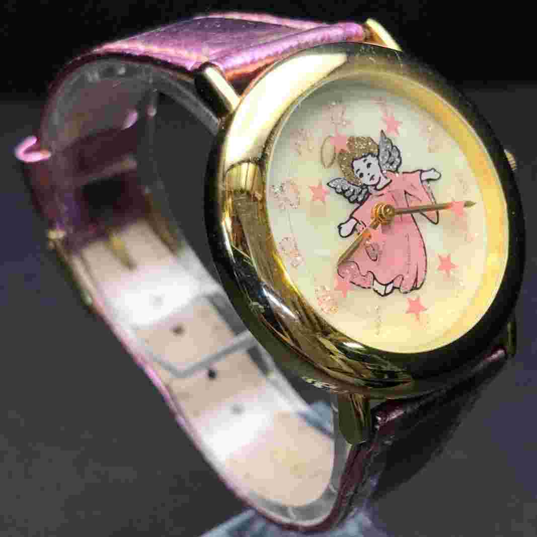 Vintage Women's Parmex Angel Analog Watch - Untested - May Need Battery/Repair