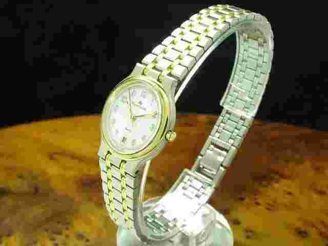 Maurice Lacroix Calypso Gold Coat / Stainless Steel Women's Watch with Date / Ref 72263