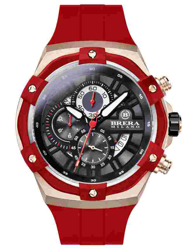 *NEW IN BOX* Brera Milano Supersportivo EVO Chronograph BMSSQC4502B Mens Watch