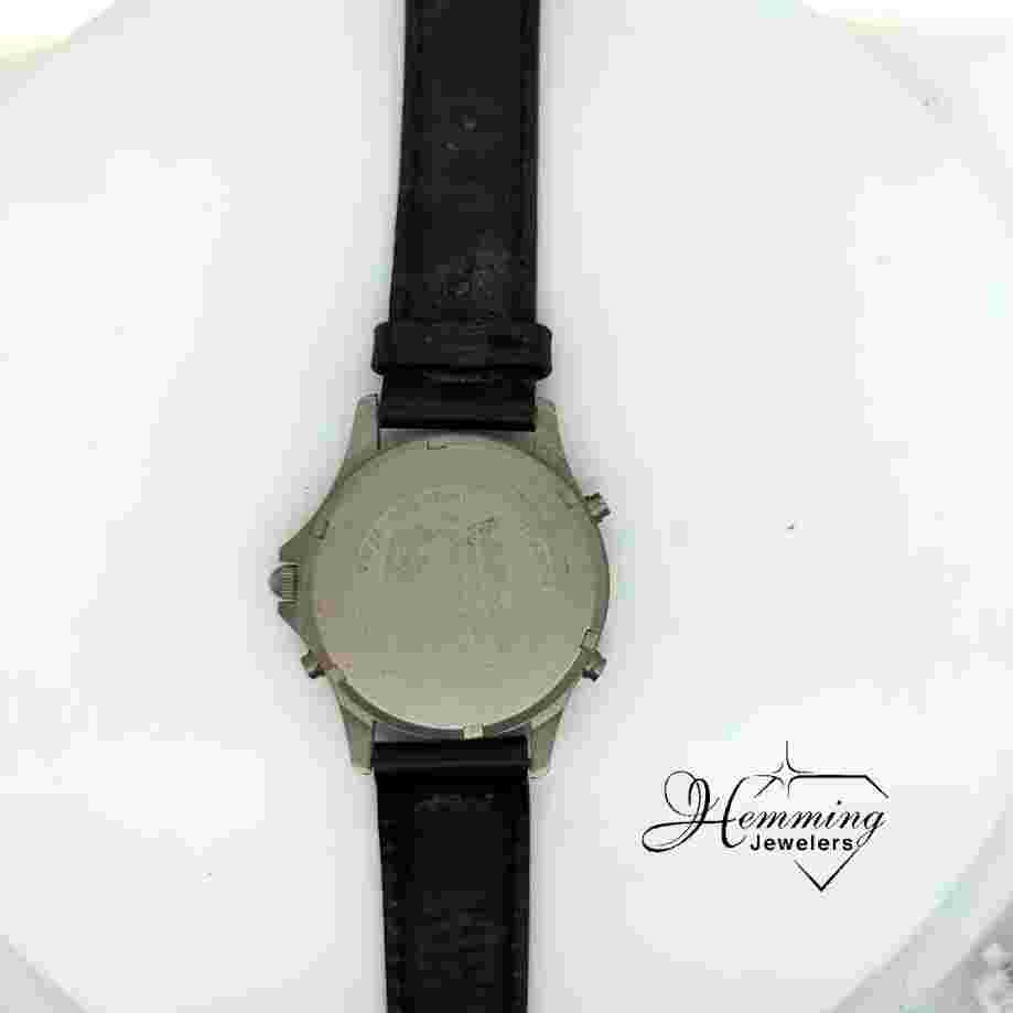 LL Bean Retro Dual Analog LCD Watch-Not Working-As Is for Parts/Repairs