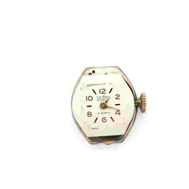 Vintage LeROYWatch  Le Roy  Swiss Hand Wind Gold Plated  21 Jewel Mechanical