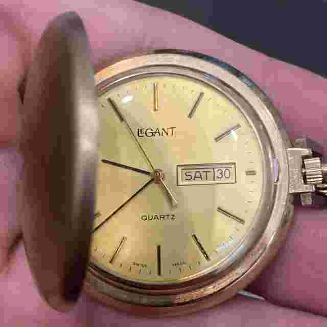 SWISS MADE ‘LE GANT’ 17  POCKET WATCH WORKING