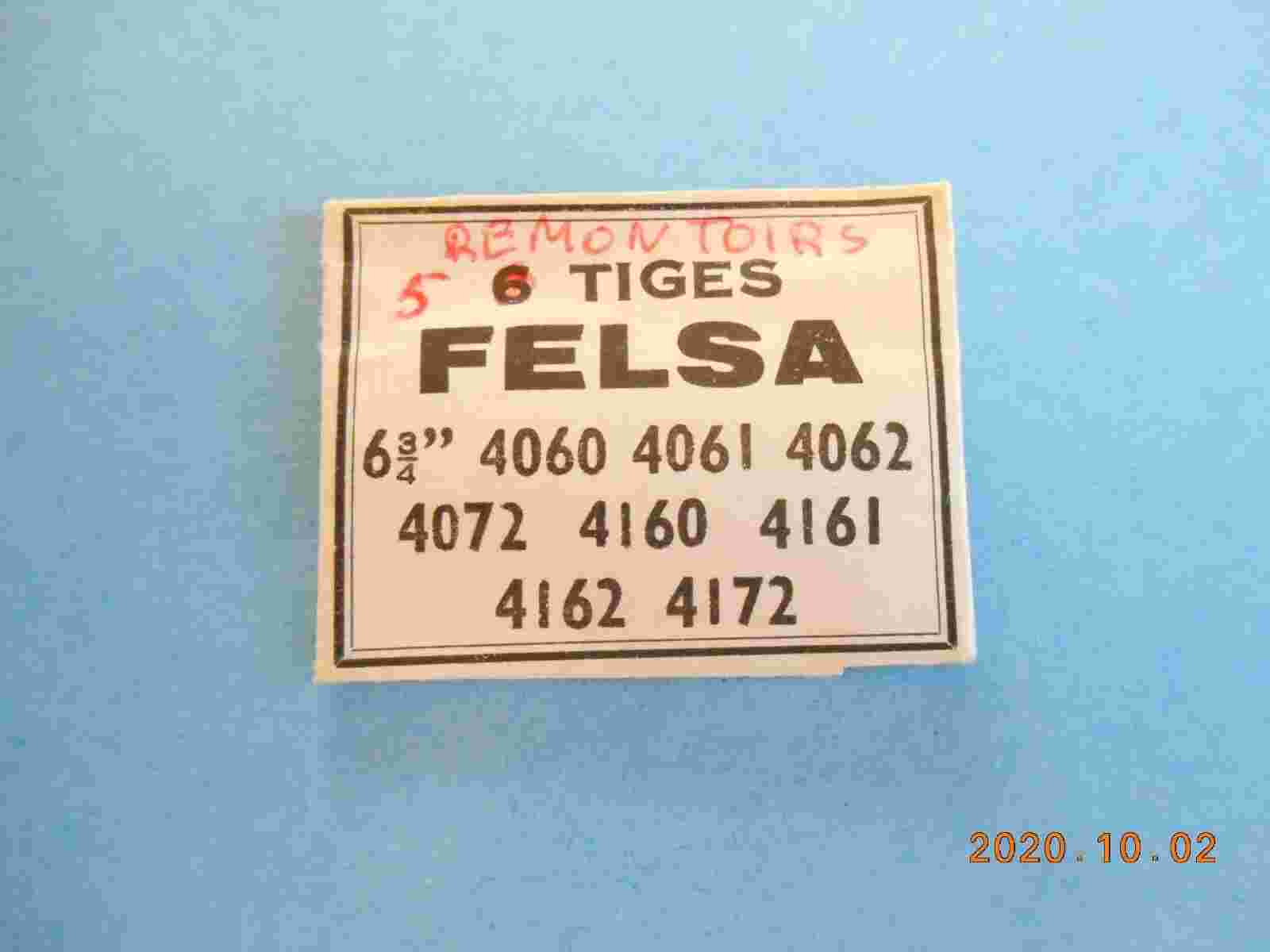 5 rods women's watches - FELSA Swiss-4060-4061-4062- LAVAL PARIS