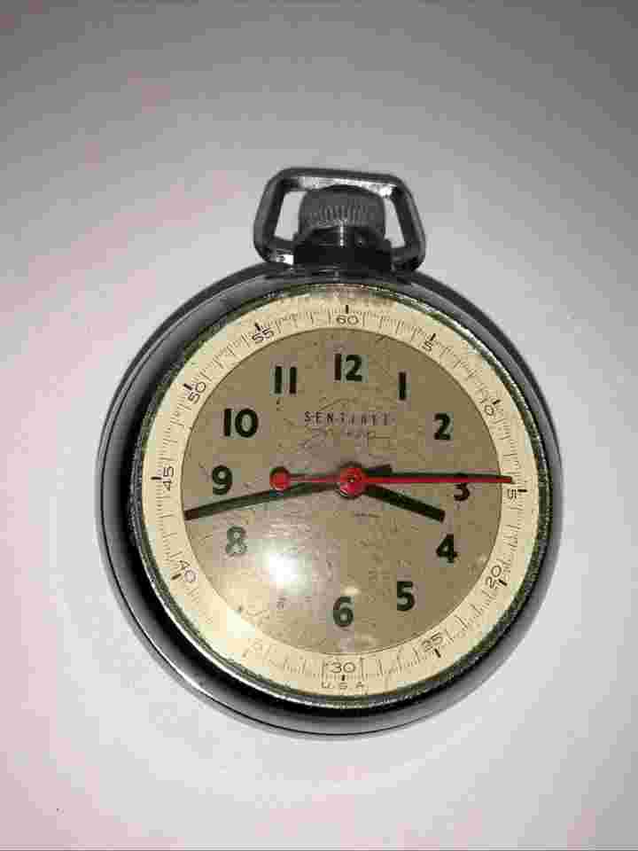 VINTAGE SENTINEL SWEEP Wind Pocket Watch Read Description !