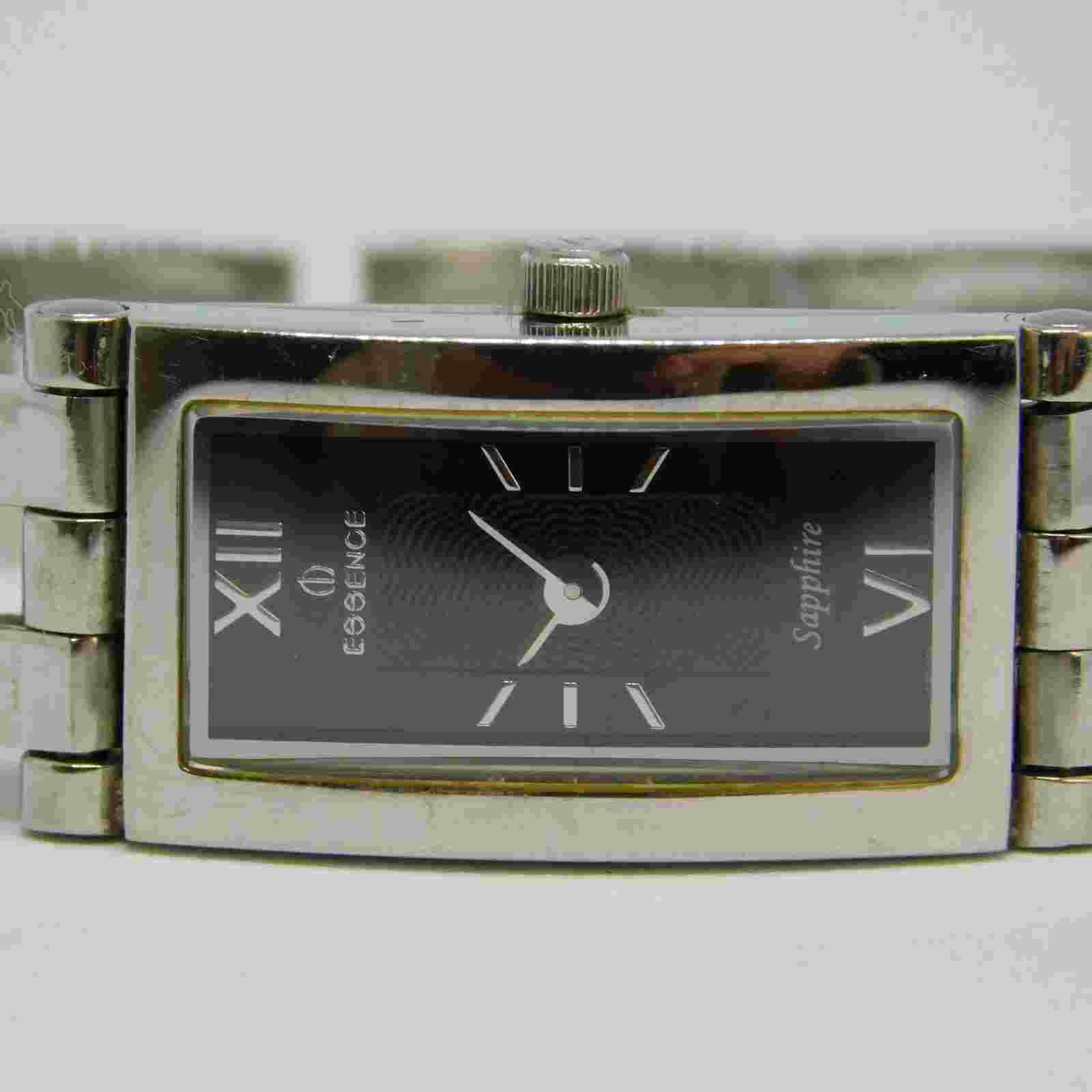 essence ES3009L Sapphire Crystal Quartz Analog Women's Watch Sz. 5" New Battery